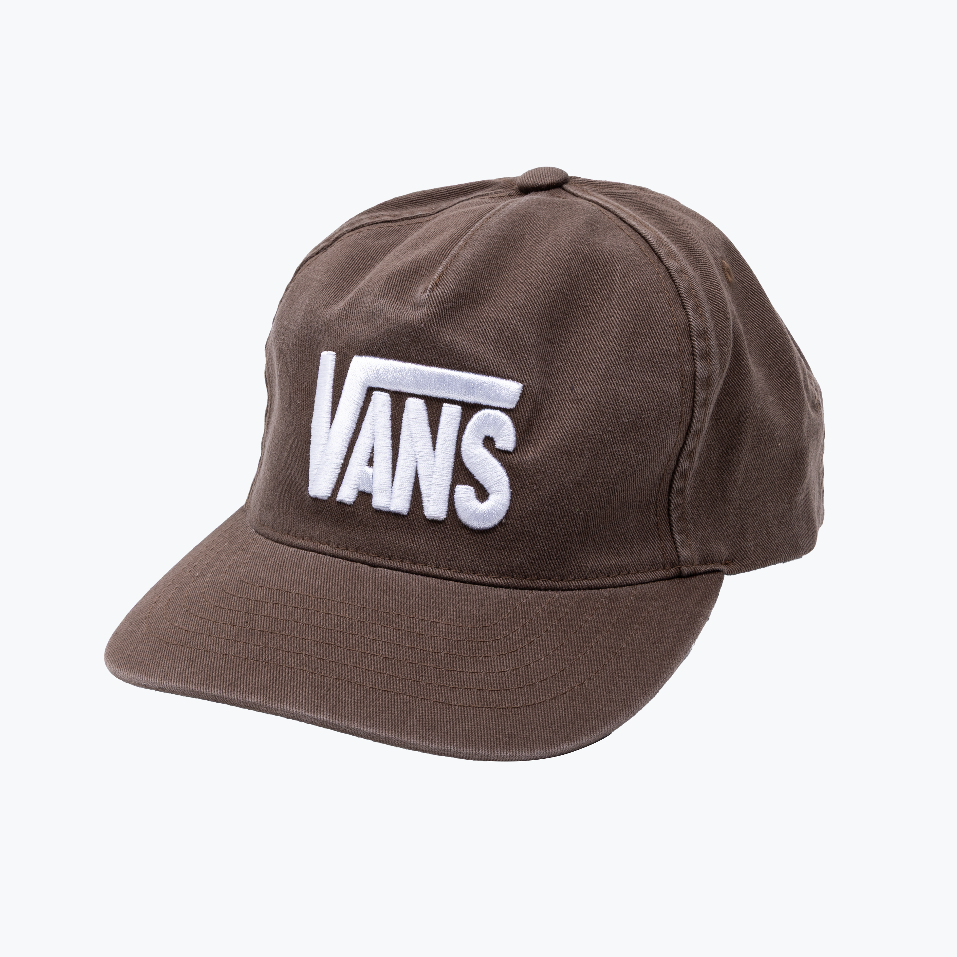 Vans Stretch Logo Snapback Hat - Vintage Brown
