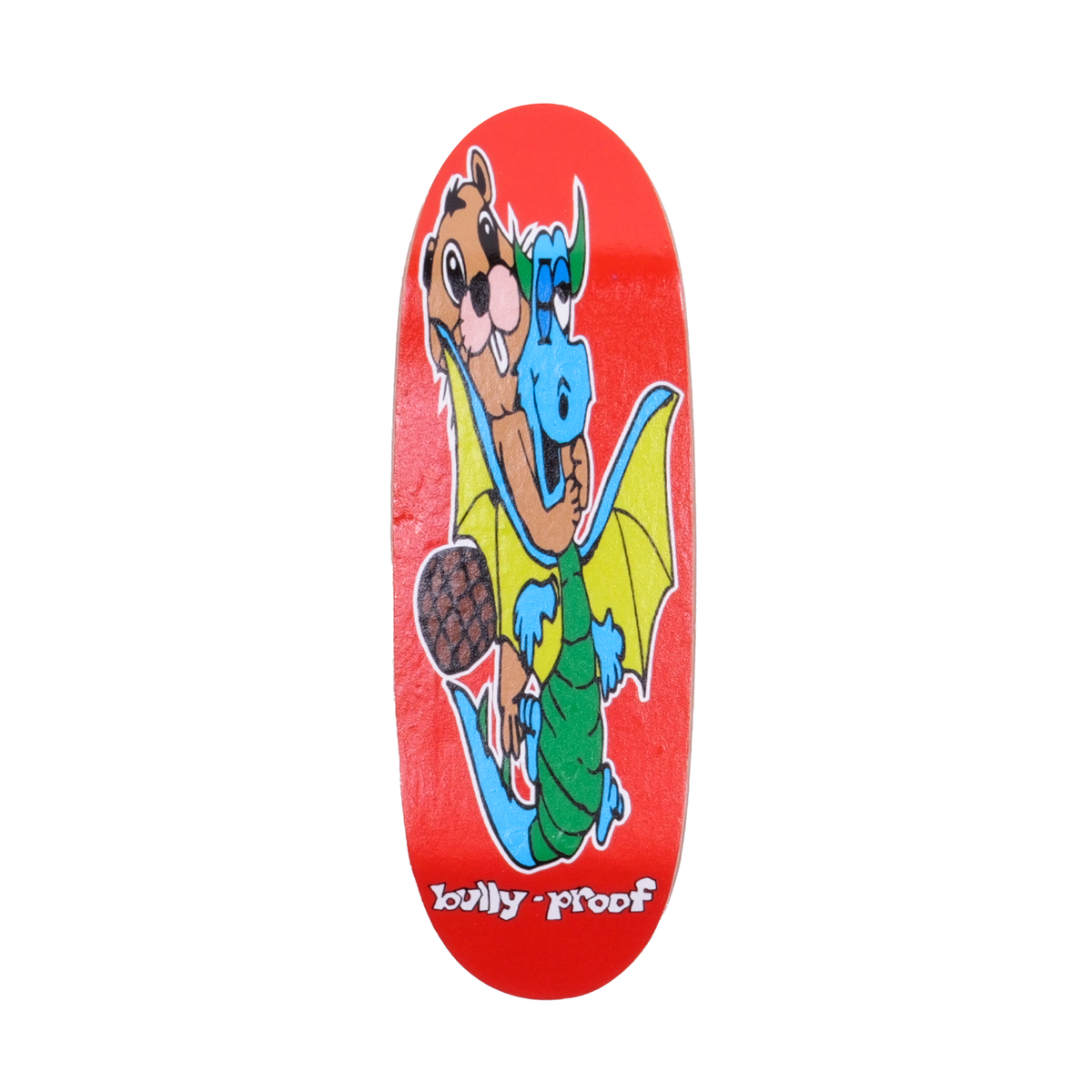 False Alarm RNC Red Fingerboard Deck - Football Shape