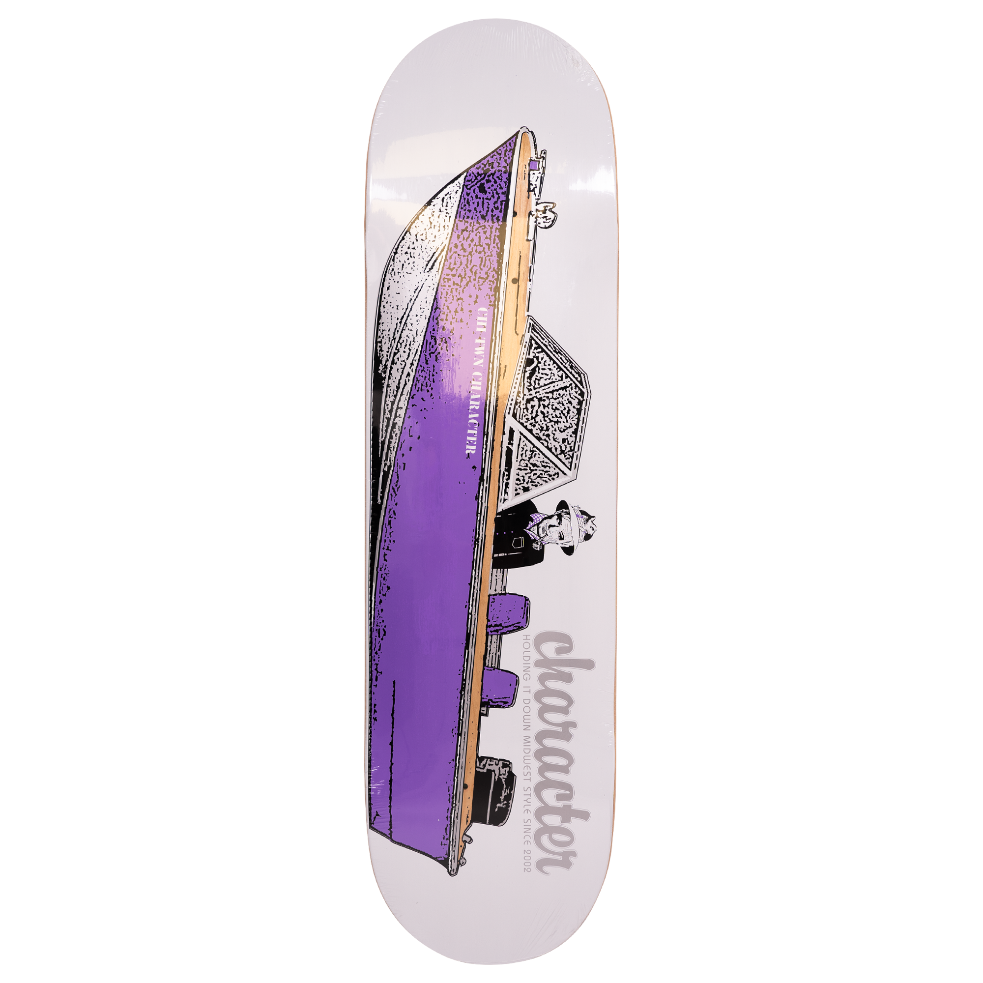 Character Fishing Boat Skate Deck