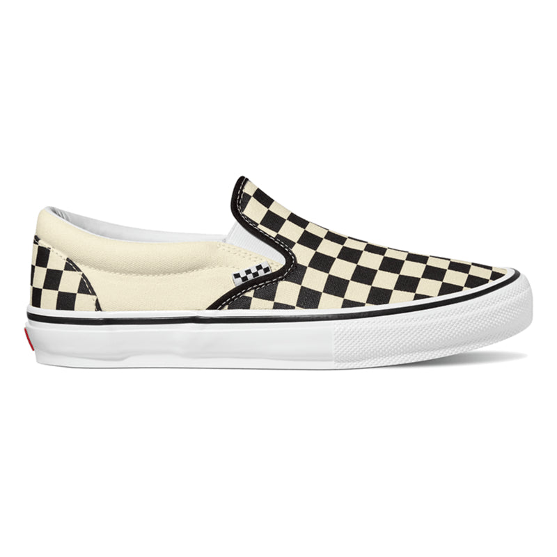 Vans Skate Slip On Checkerboard Skateboard Shoe Black Off White