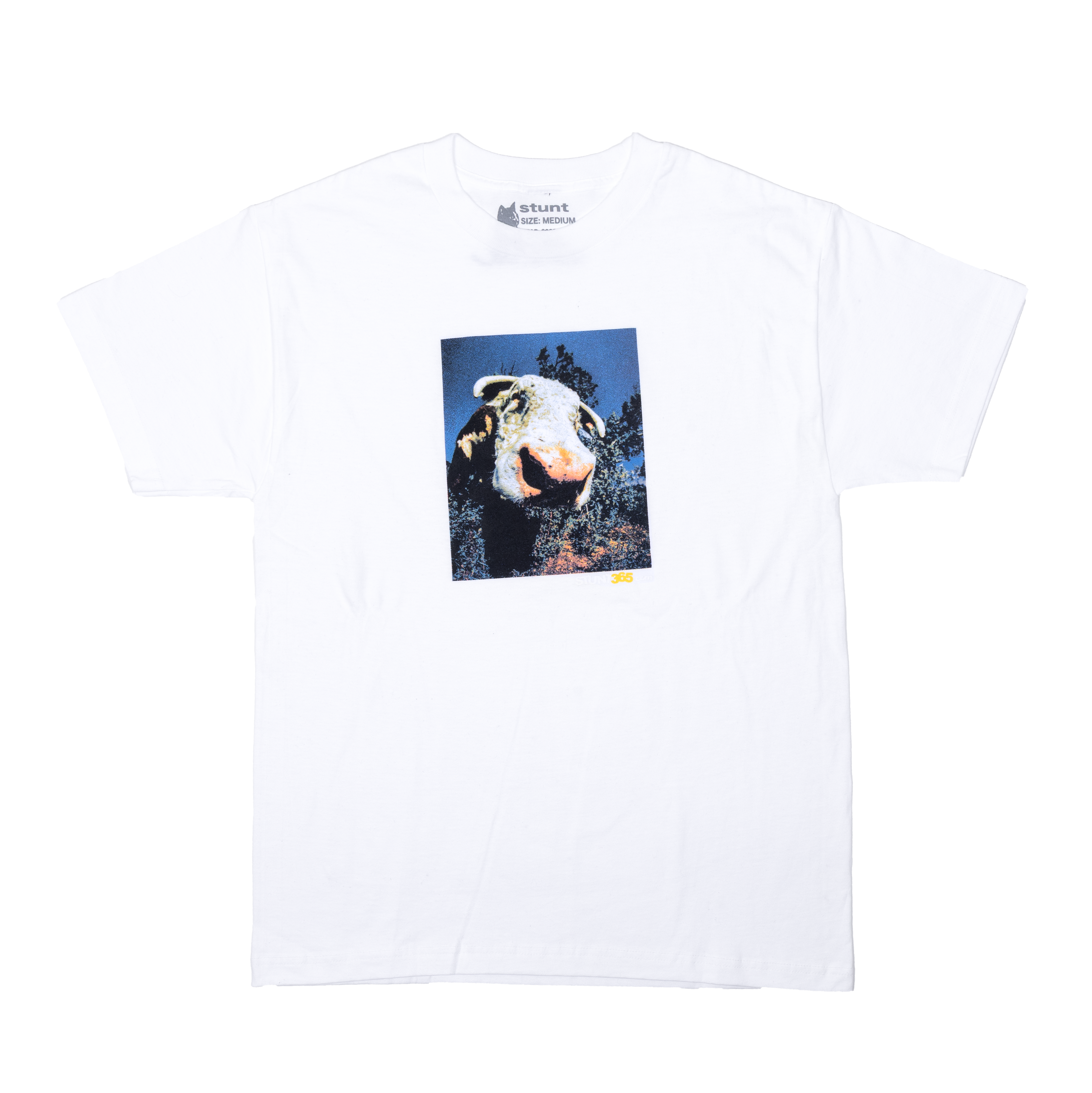 Stunt Cow Tee - White