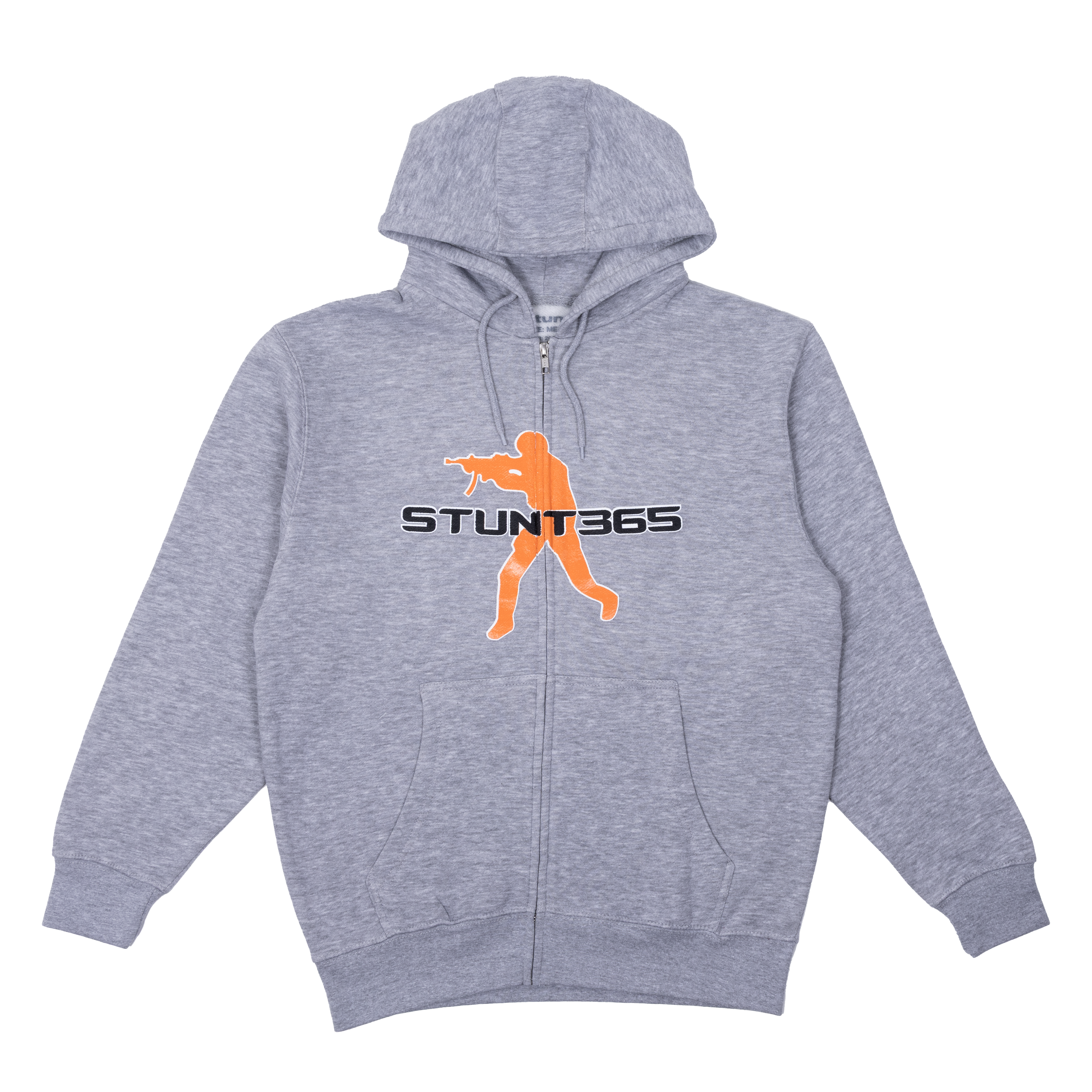 Stunt Counterstrike Zip Up Hoodie - Heather Grey