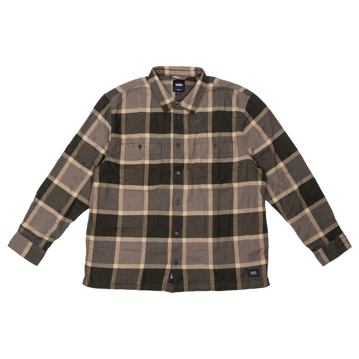 Vans Larkspur Plaid Flannel Shirt - Obsidian Fern