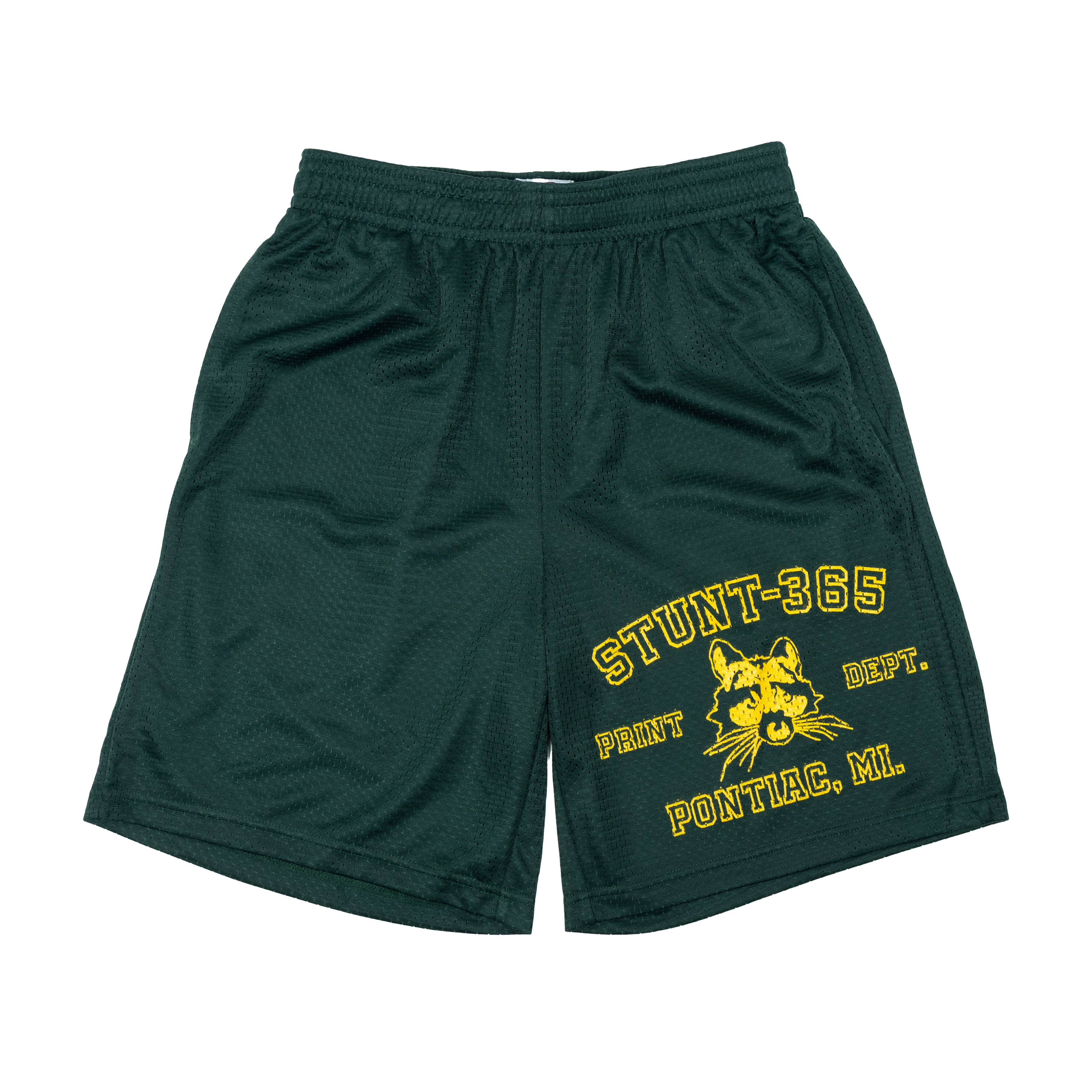 Stunt Print Dept. Mesh Shorts - Green