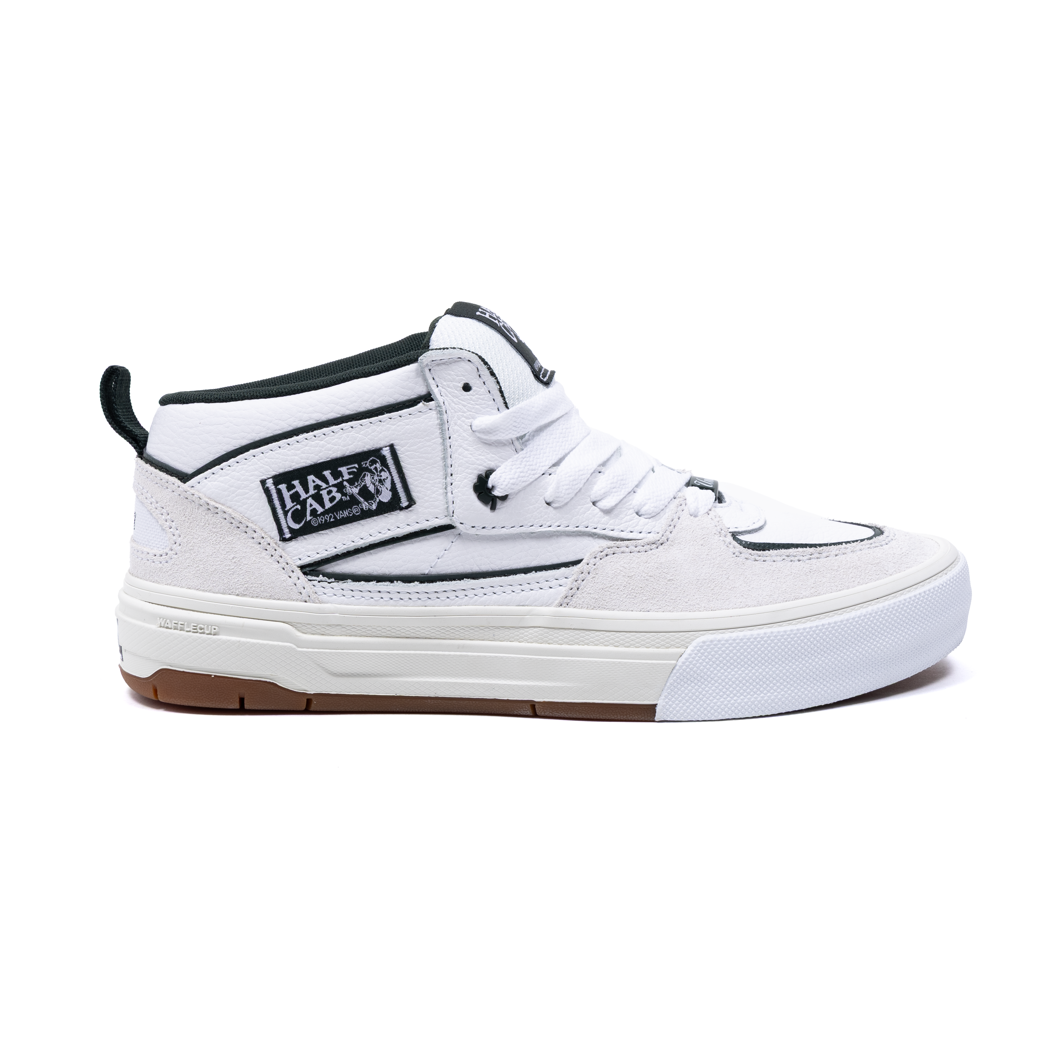 Vans Half Cab Wafflecup Skateboard Shoe - White/Gum