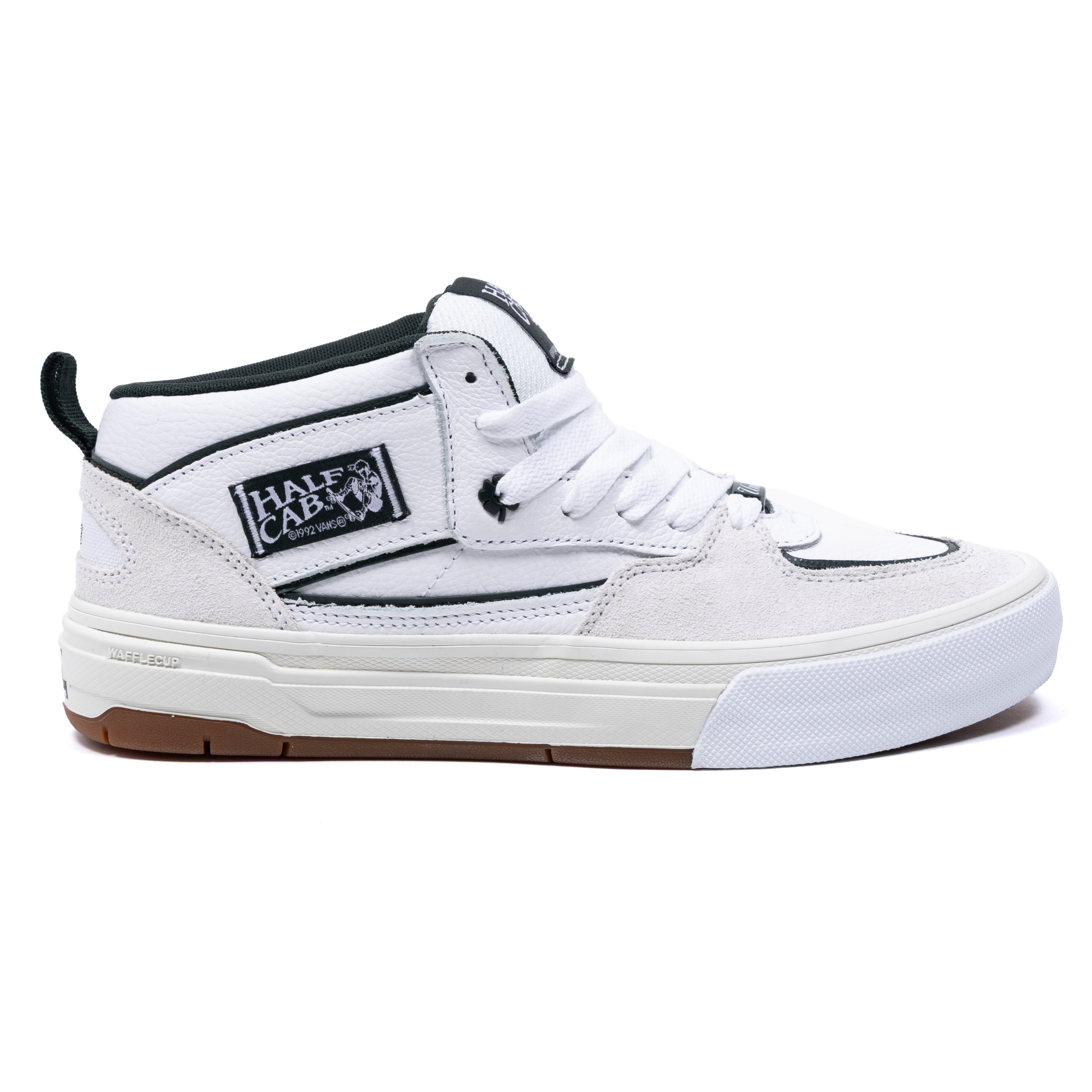 White green and gum Vans Half Cab Wafflecup skate shoe