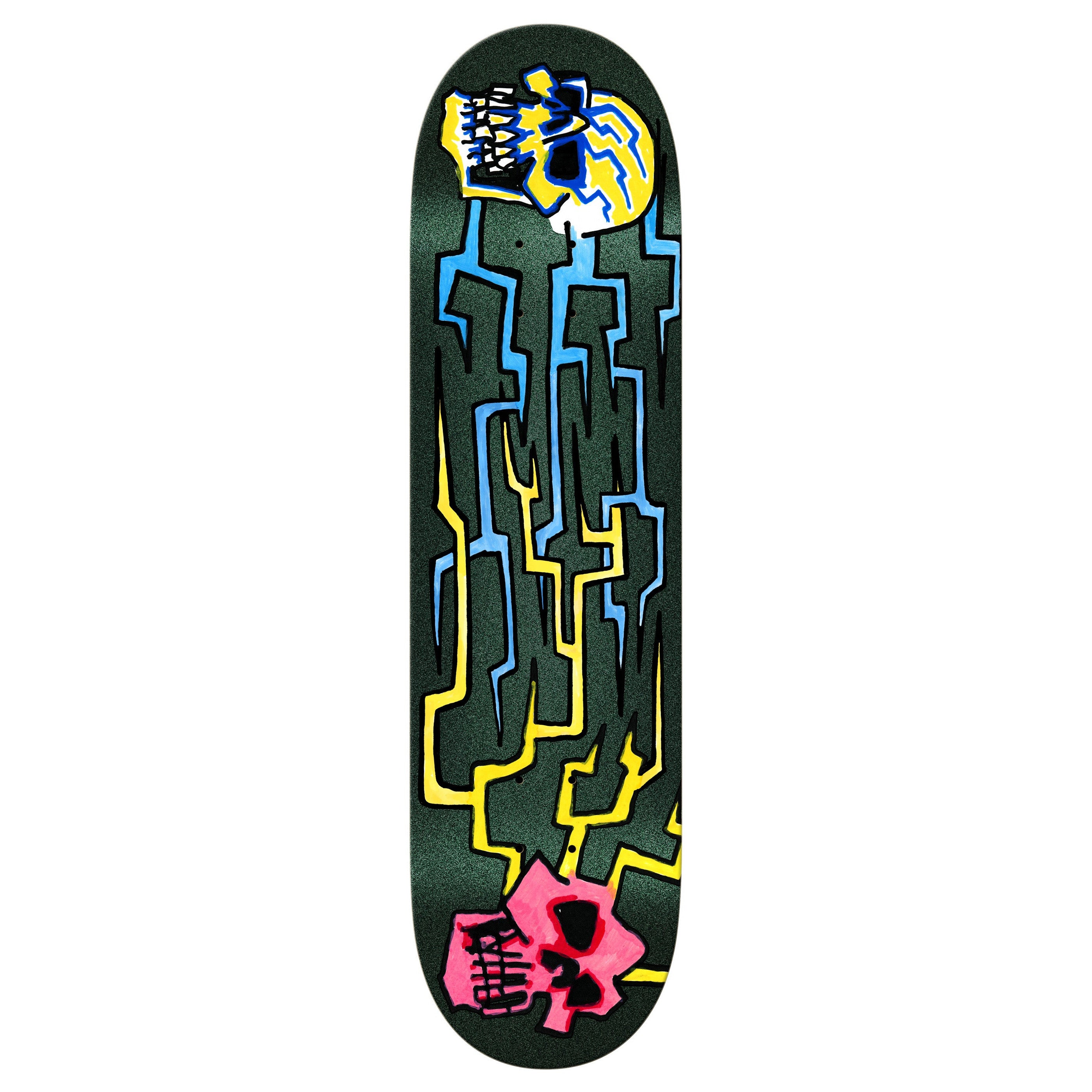 Bobby Worrest Skulls and Bolts Krooked Twin Tail Slick Deck