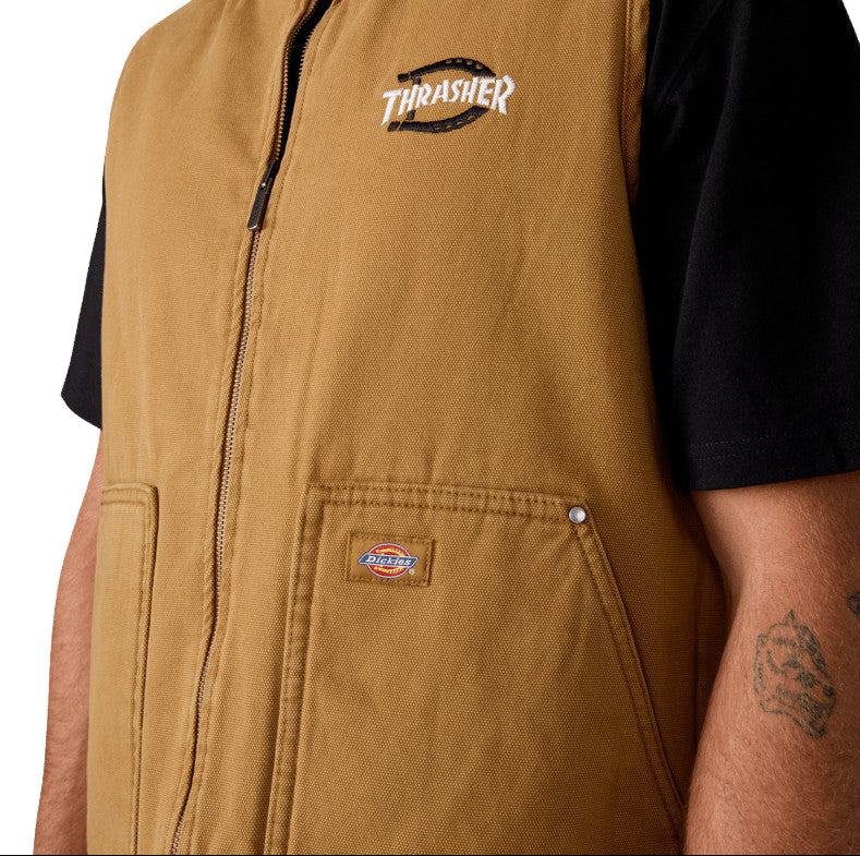 Thrasher x Dickies Vest Detail