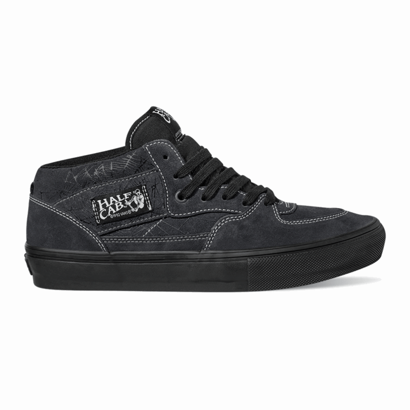 Vans Skate Half Cab Skateboard Shoe Web Dark Grey Black