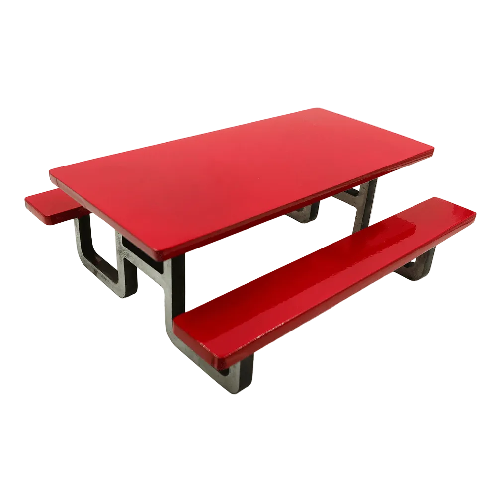 Red Slushcult Picnic Table