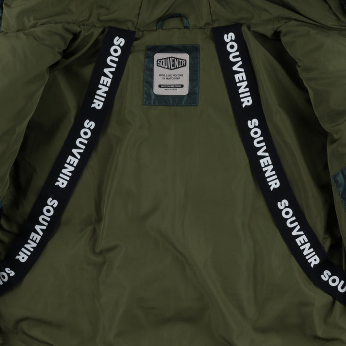 Dark Forest Mountain Puffy Souvenir Jacket Detail
