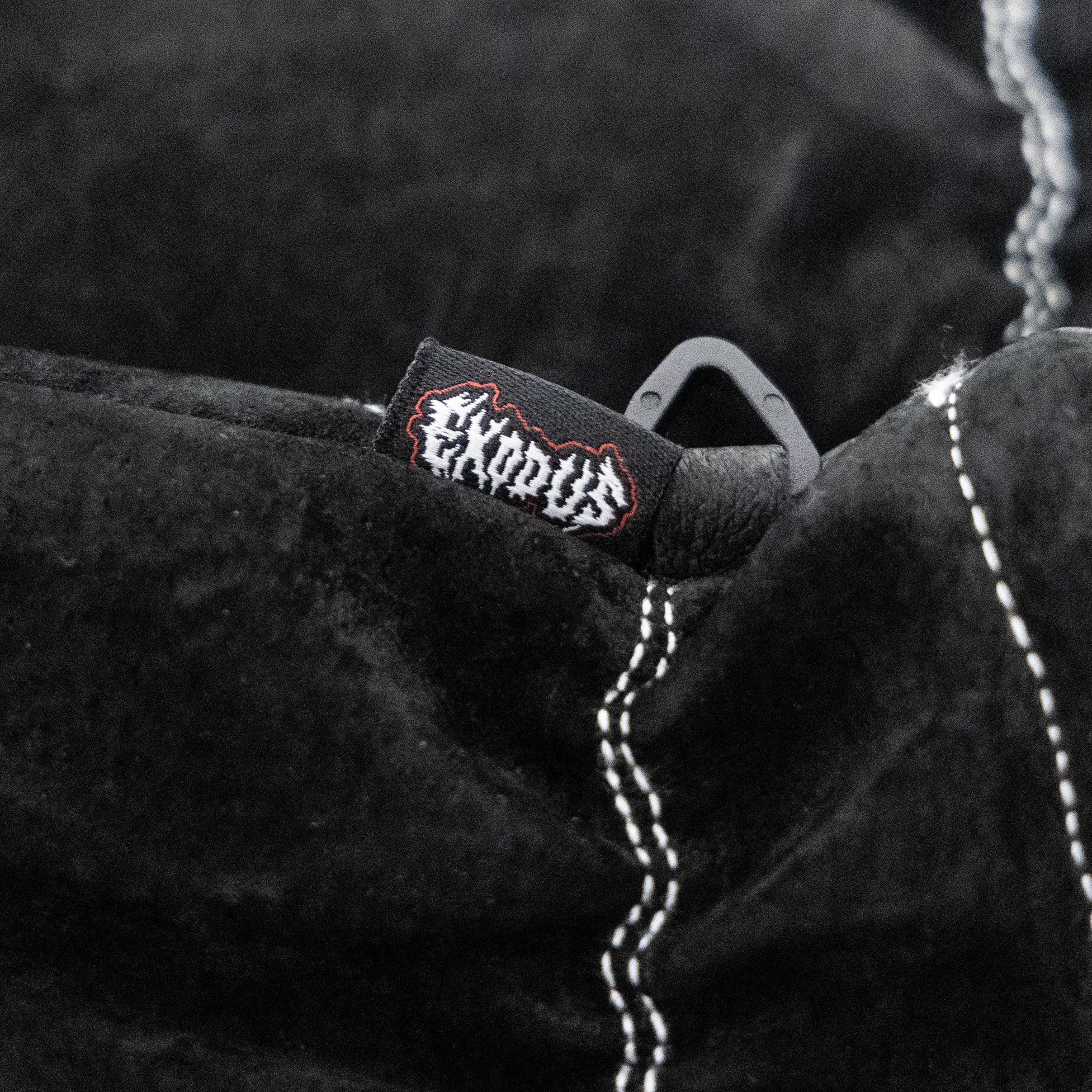 Exodus Rope Tow Mitt Snowboard Mittens - Black/With Contrast Stitch