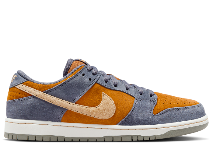Nike SB Dunk Low Pro Skateboard Shoe - Light Carbon/Sesame-Monarch