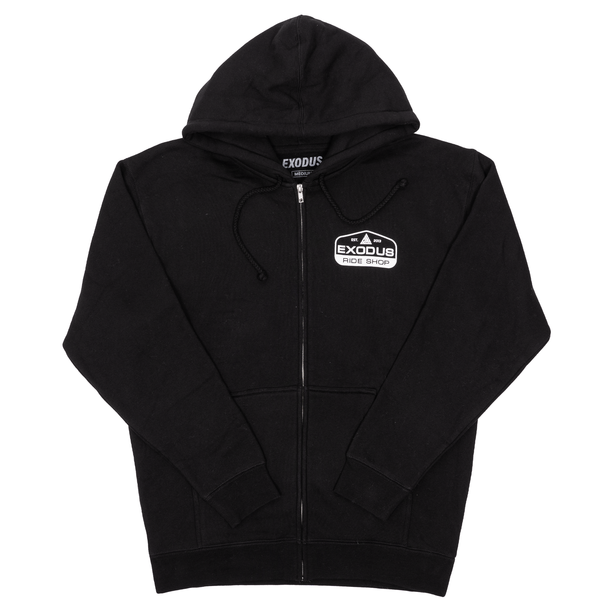 Black Patch Exodus Logo Zip Up Hoodie