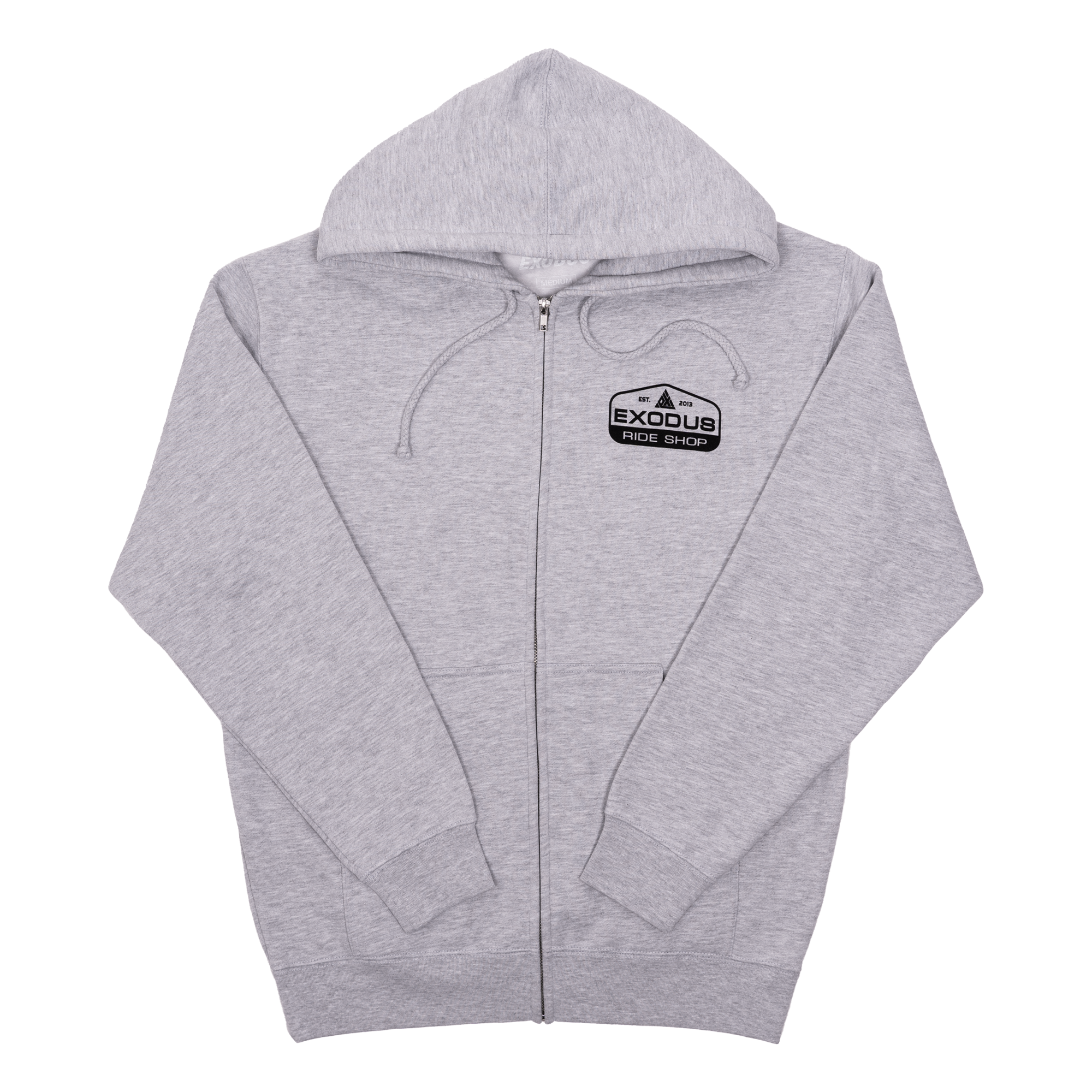 Heather Grey Patch Exodus Logo Hoodie