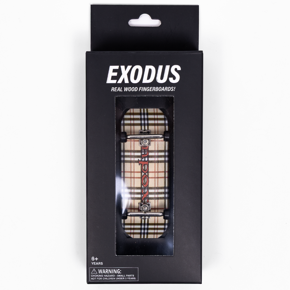 Plaid Exodus complete fingerboard with black packaging