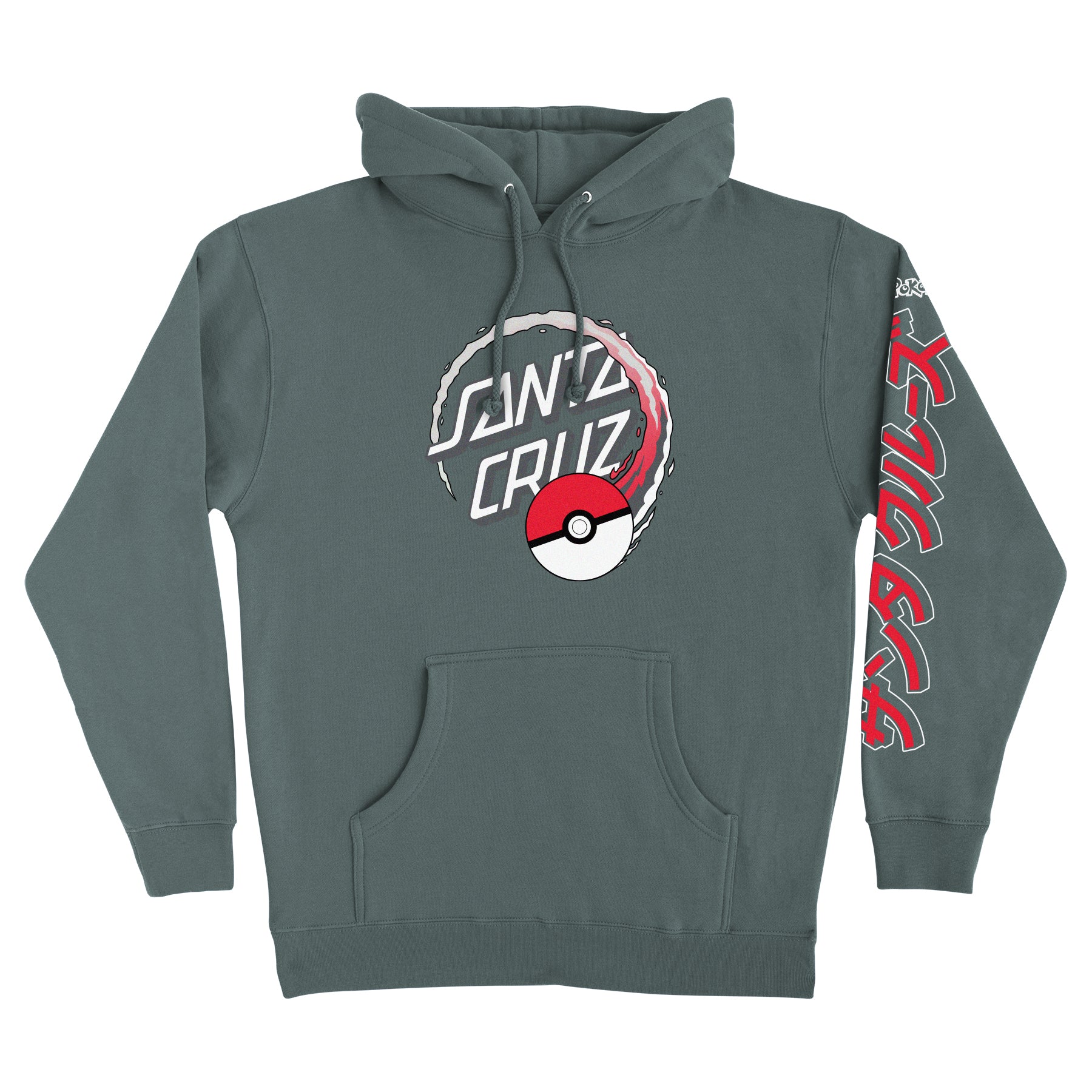 Alpine Green Poké Ball Dot Pokémon x Santa Cruz Hoodie