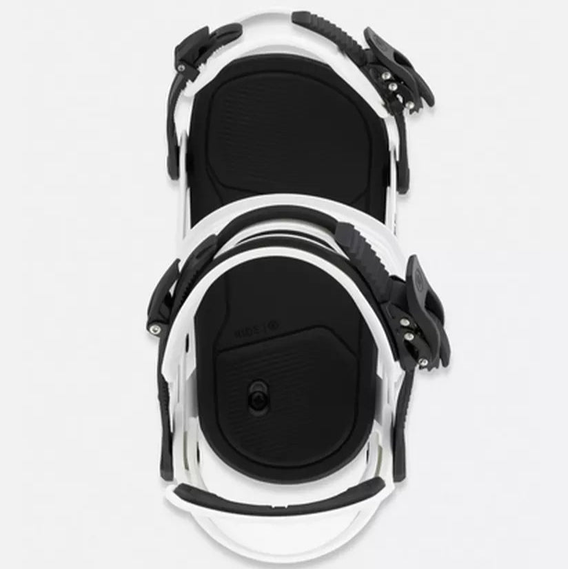 White 2026 Specter Ride Snowboard Bindings Top