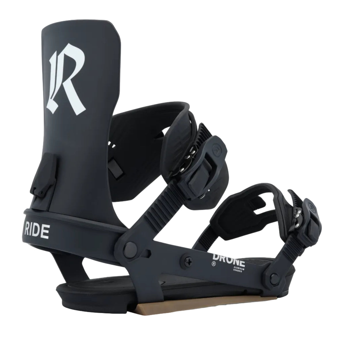 Black 2027 Drone Ride Snowboard Bindings