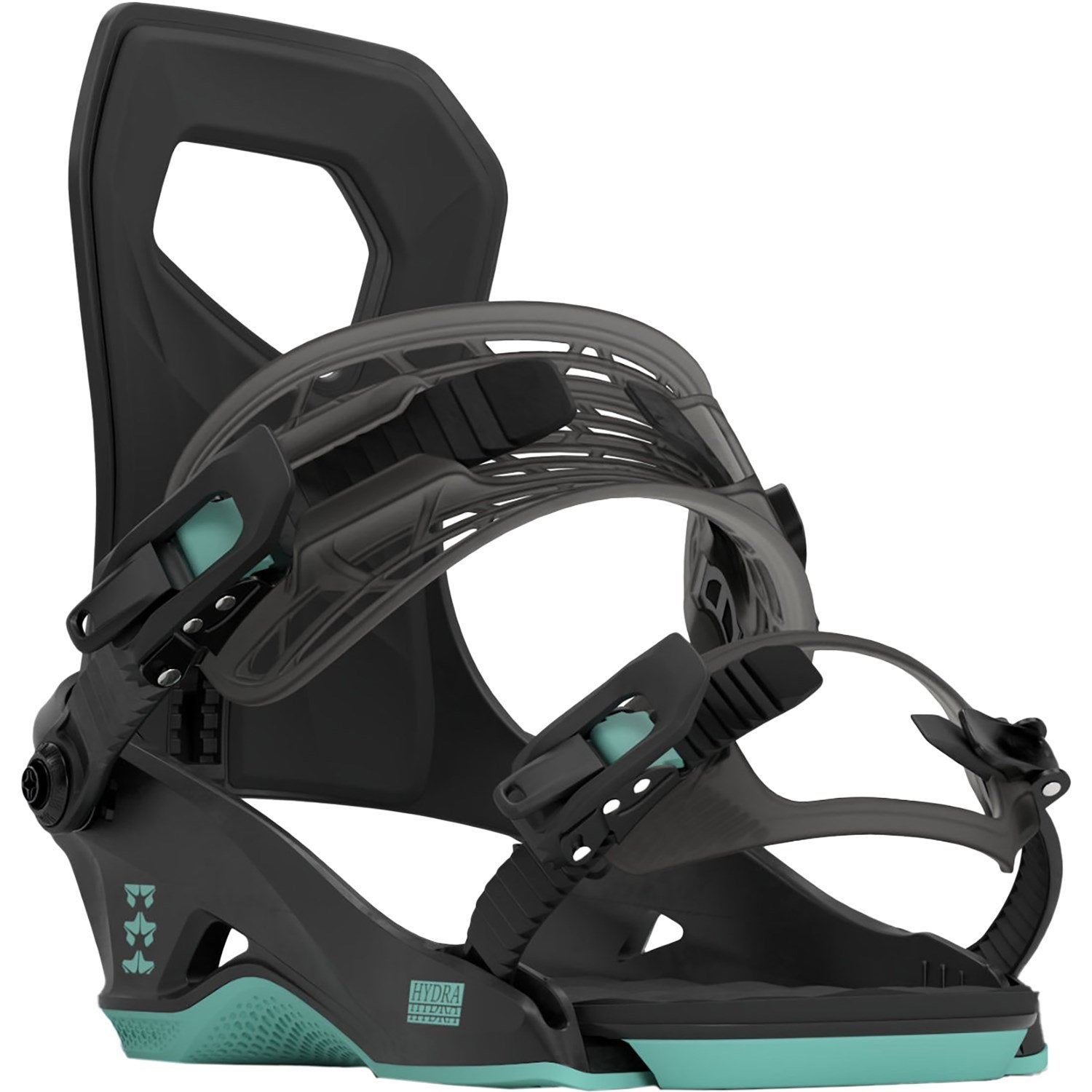 2024 Black Hydra Women's Rome Snowboard Bindings Front