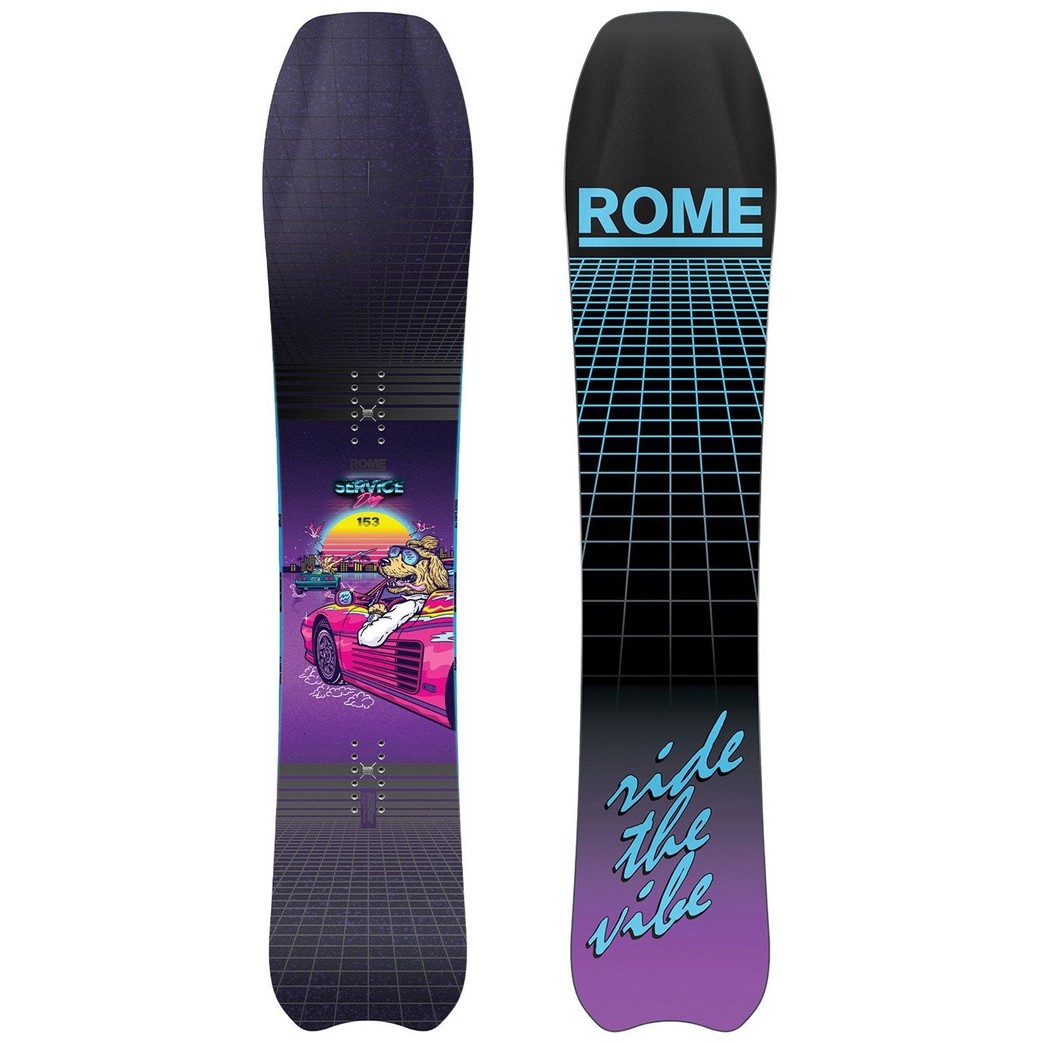 ride 153 snowboard Rome Service Dog Snowboard 2025(Blem)