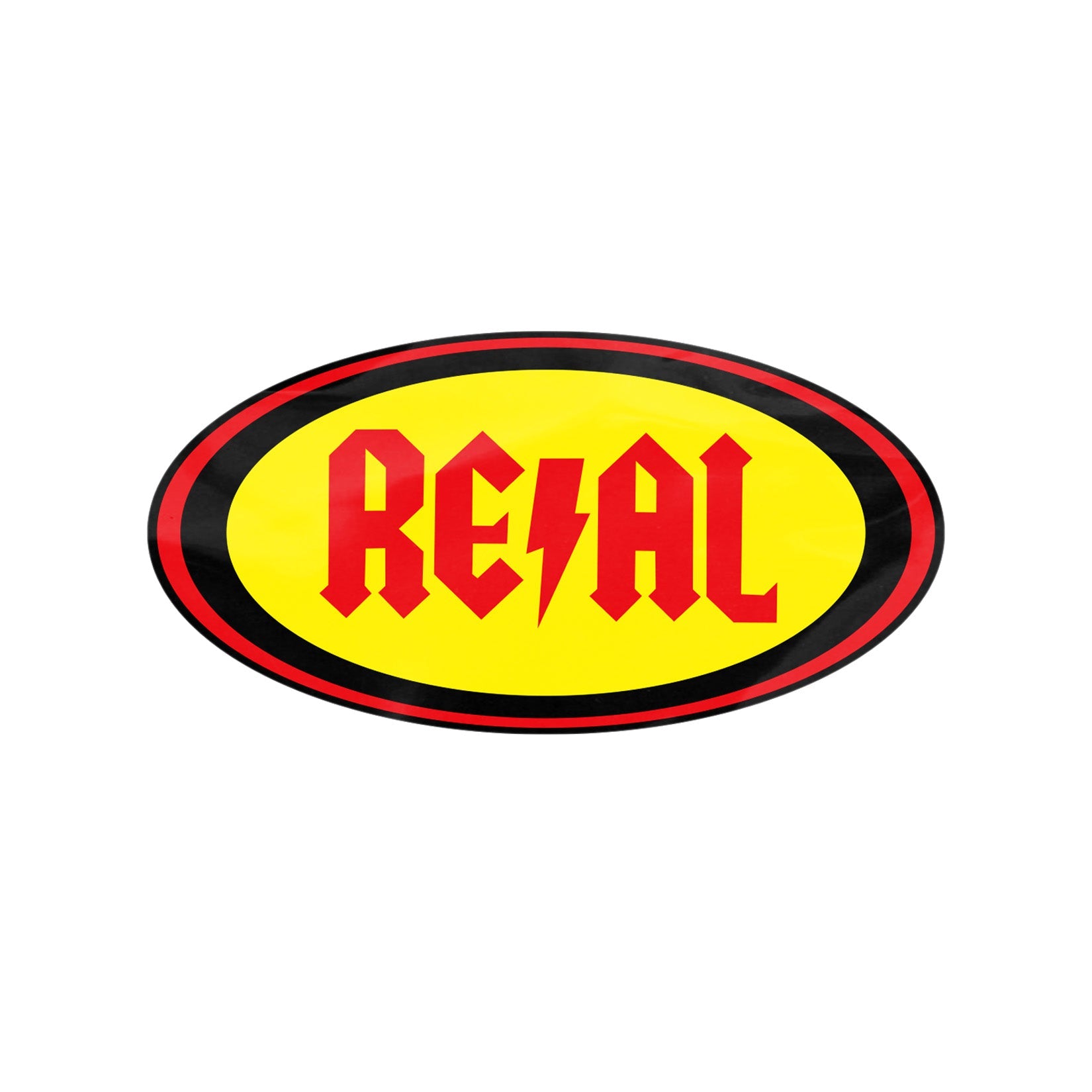 Real Deeds Oval Skateboard Sticker - Medium