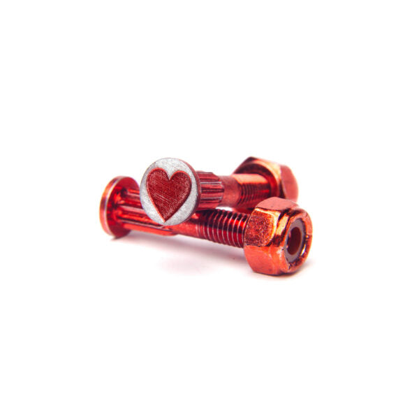 Screw City Red Heart Skateboard Hardware
