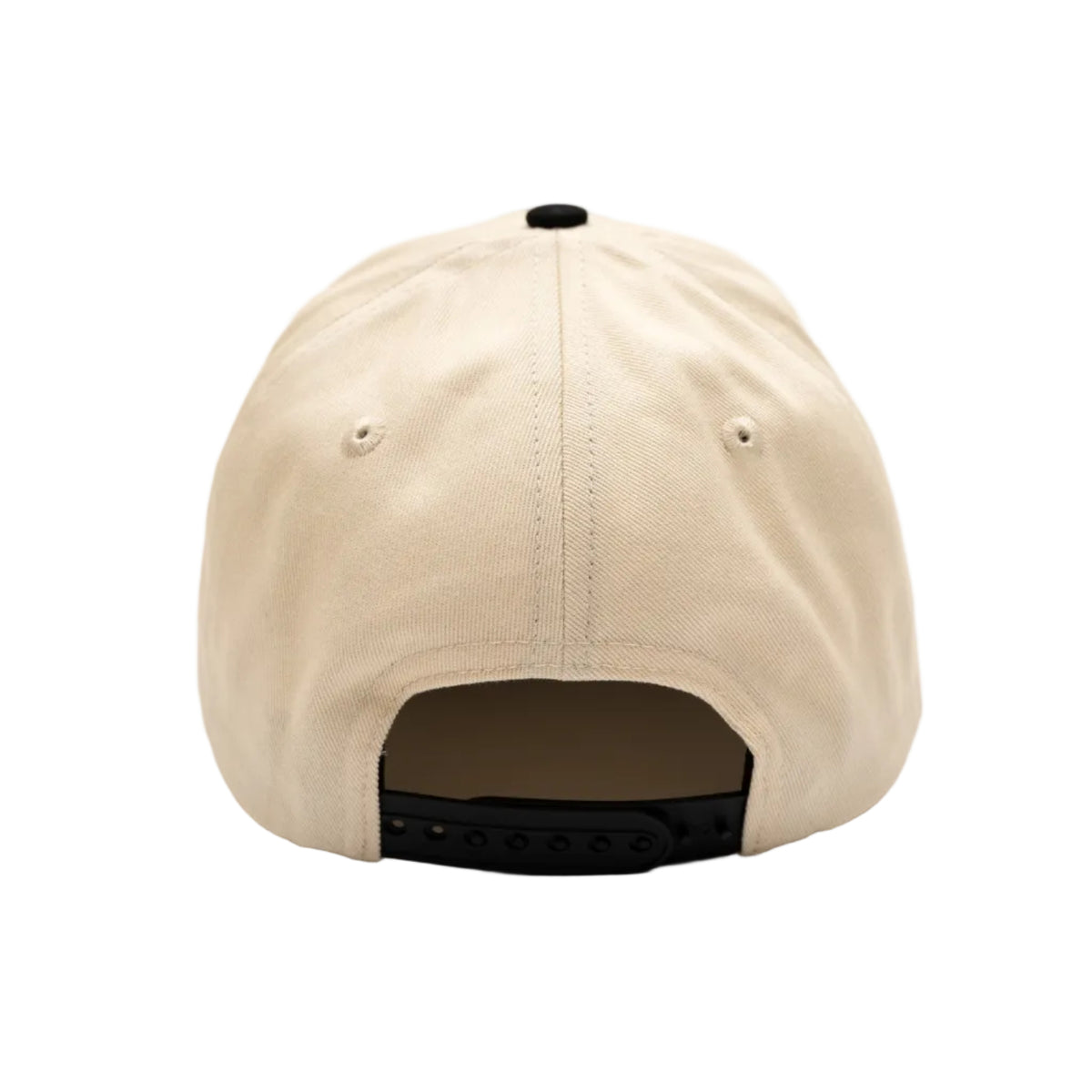 Public Script Snapback Hat - Cream/Black