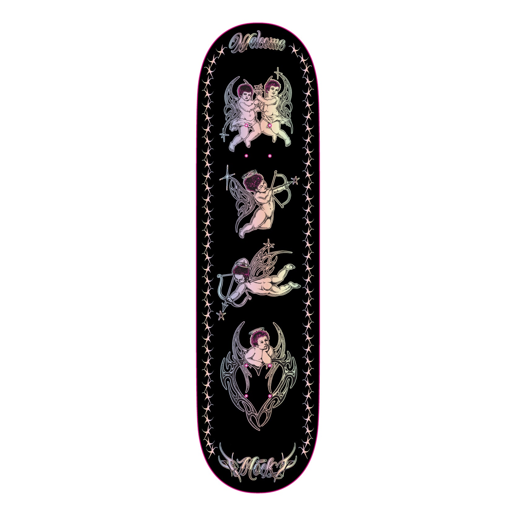 Cherubs on Island Welcome Skateboard Deck