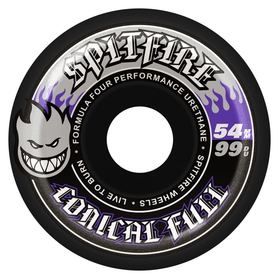 Spitfire Formula Four 99D Conical Full Skateboard Wheels - Black