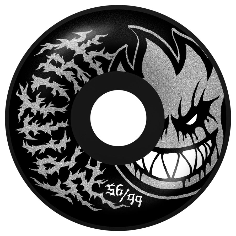 Black Radial Full Deathmask Spitfire Wheels