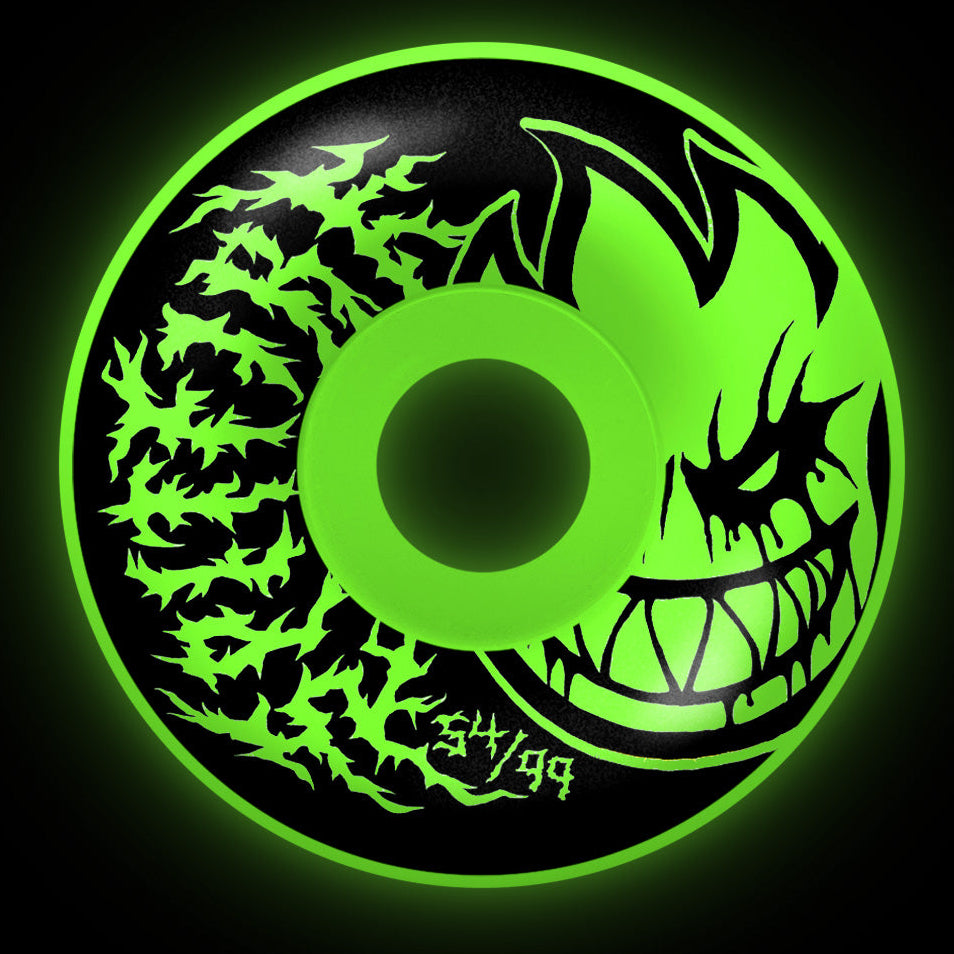 Glow in the dark deathmask II Spitfire 93D Wheels