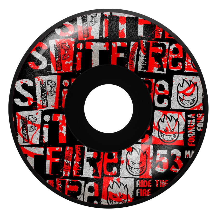Spitfire Formula Four 99D Team Ransom Radial Skateboard Wheels - Black