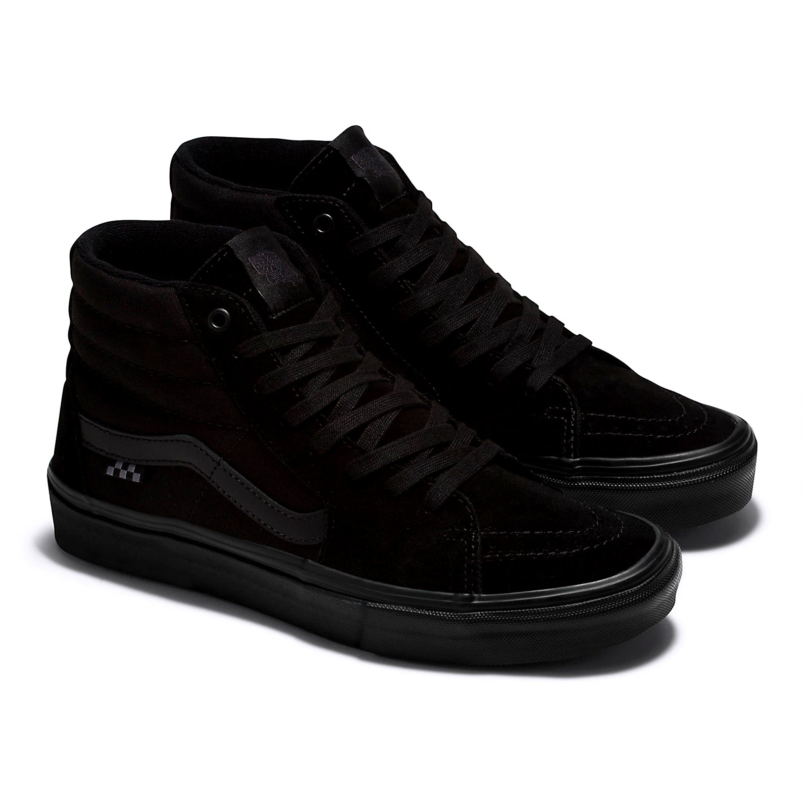 Black/Black Skate Sk8-hi Vans Skateboard Shoe