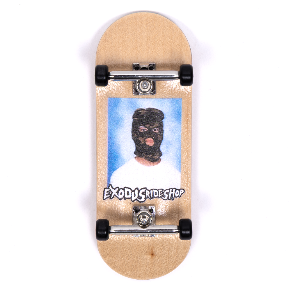 Natural wood skimask Exodus complete fingerboard with black wheels