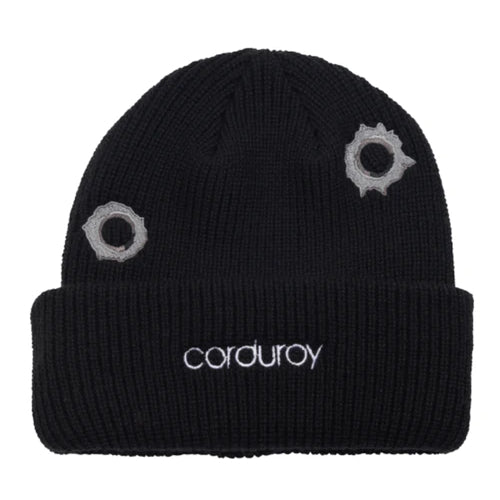 Black Slug Corduroy Beanie