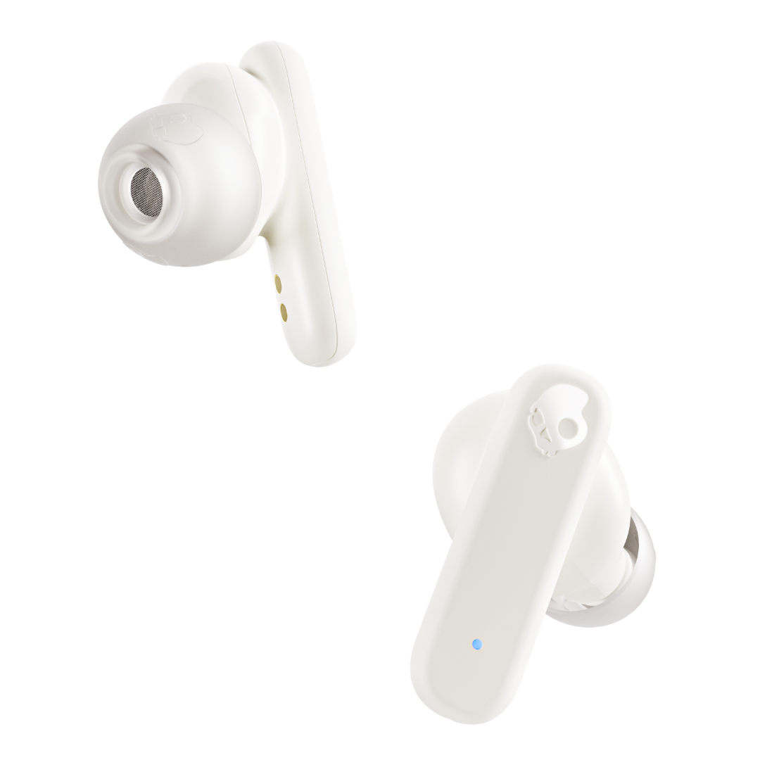 Bone/Orange Smokin Buds Skullcandy Ear Buds