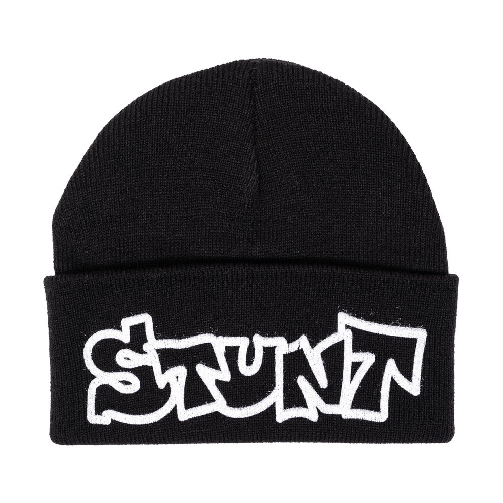 Black Stunt Logo Beanie