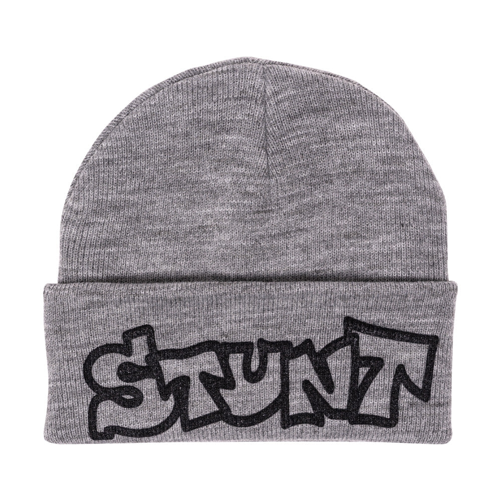 Grey Logo Stunt Beanie