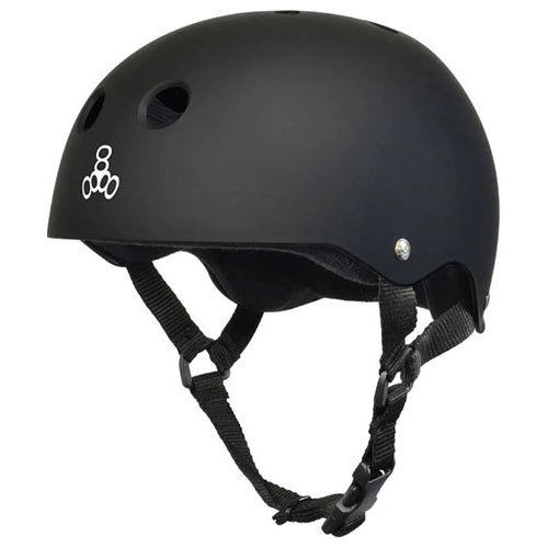 Matte Black Triple 8 Brainsaver Helmet