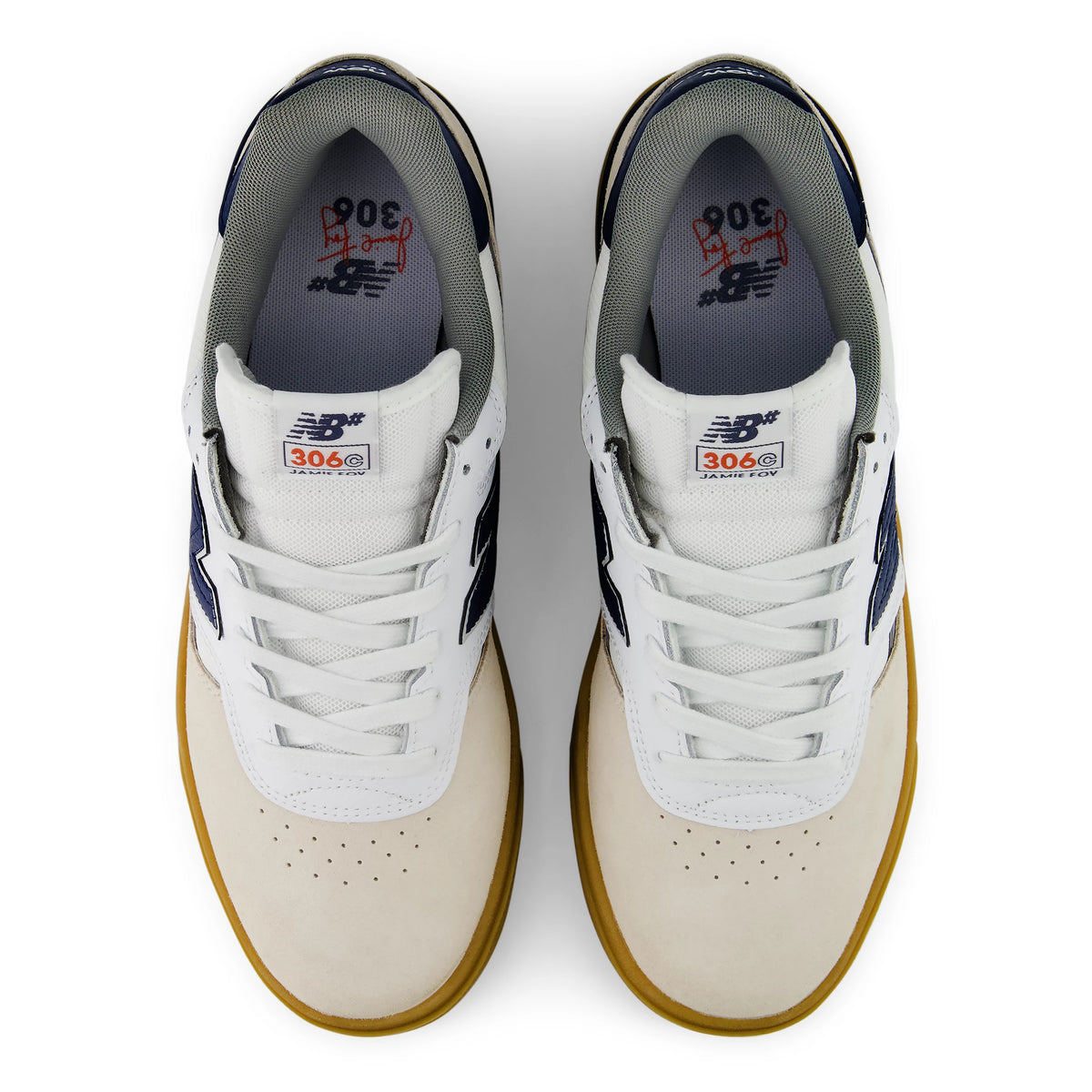 New Balance Numeric Jamie Foy 306 Cup Skateboard Shoe - White/Blue