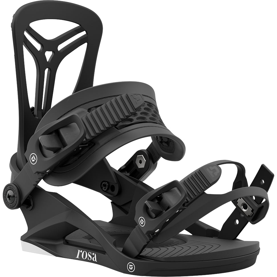 2024 Black Rosa Women's Union Snowboard Bindings Front