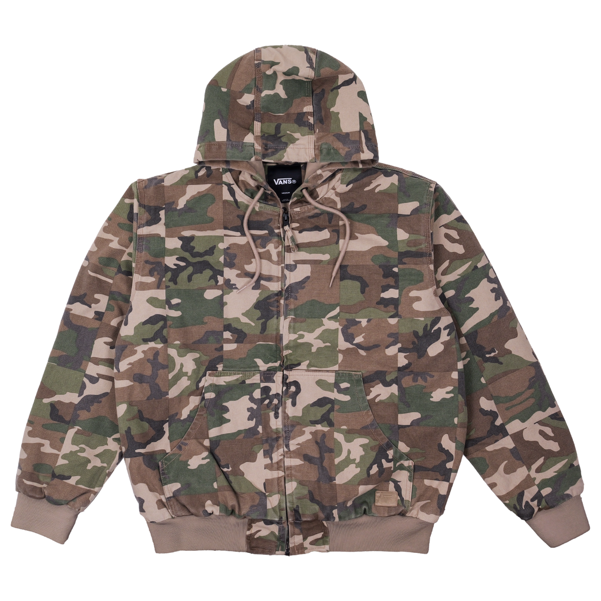 Vans Eli Workwear Canvas Full Zip Jacket - Aluminum