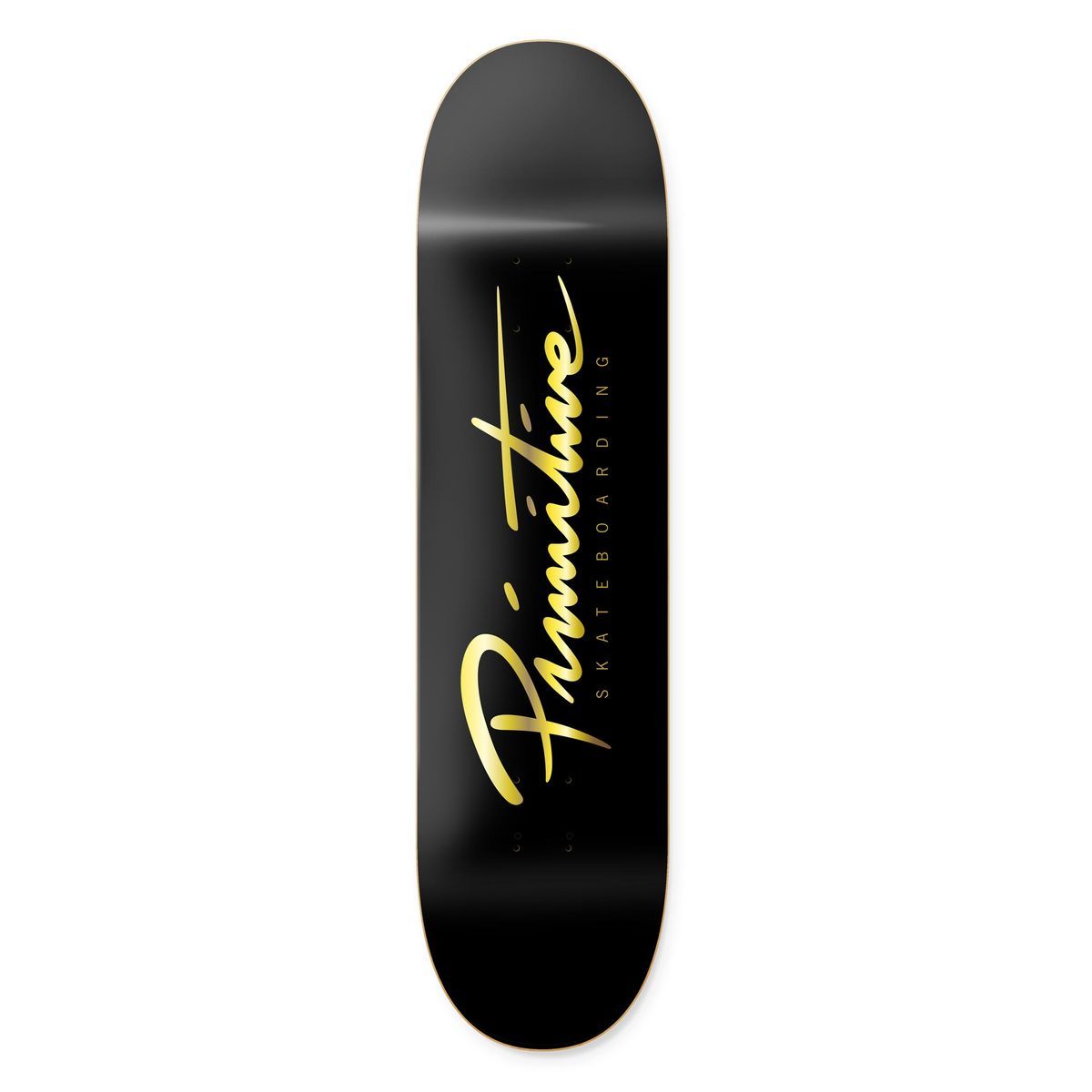 Primitive Nuevo Back/Gold Skateboard Deck