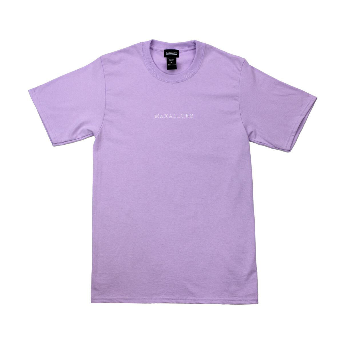 Embroidered Maxallure Purple Logo T-Shirt