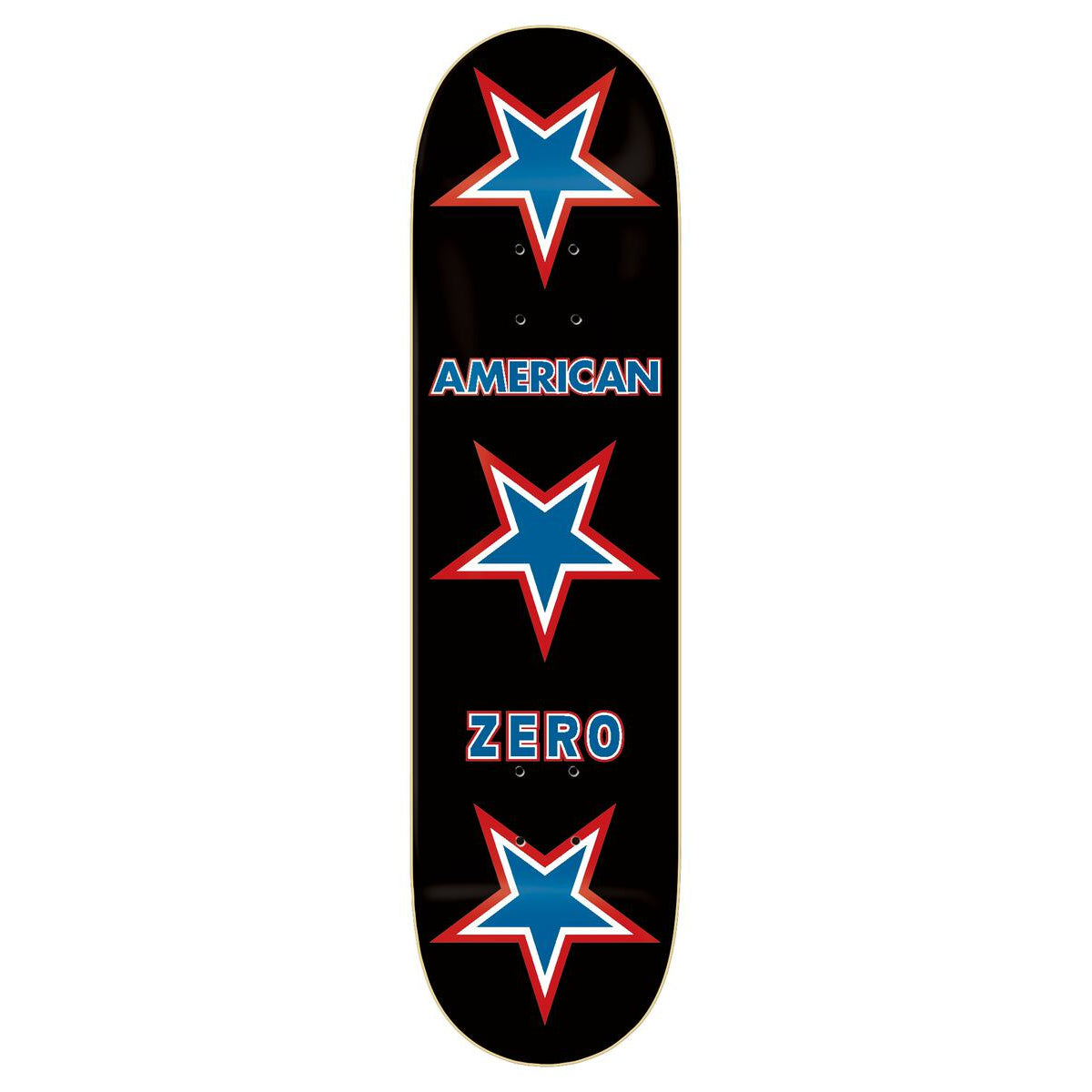 Black American Zero Skateboard Deck