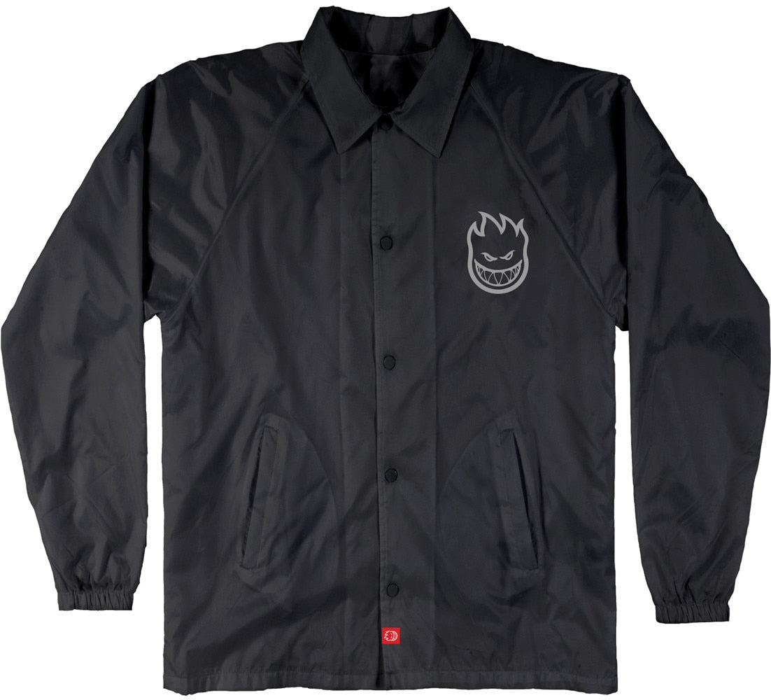 Spitfire Bighead Double Coaches Jacket - Black/Reflective