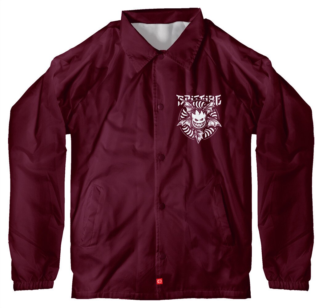 Spitfire Nocturnus Coaches Jacket - Maroon/White