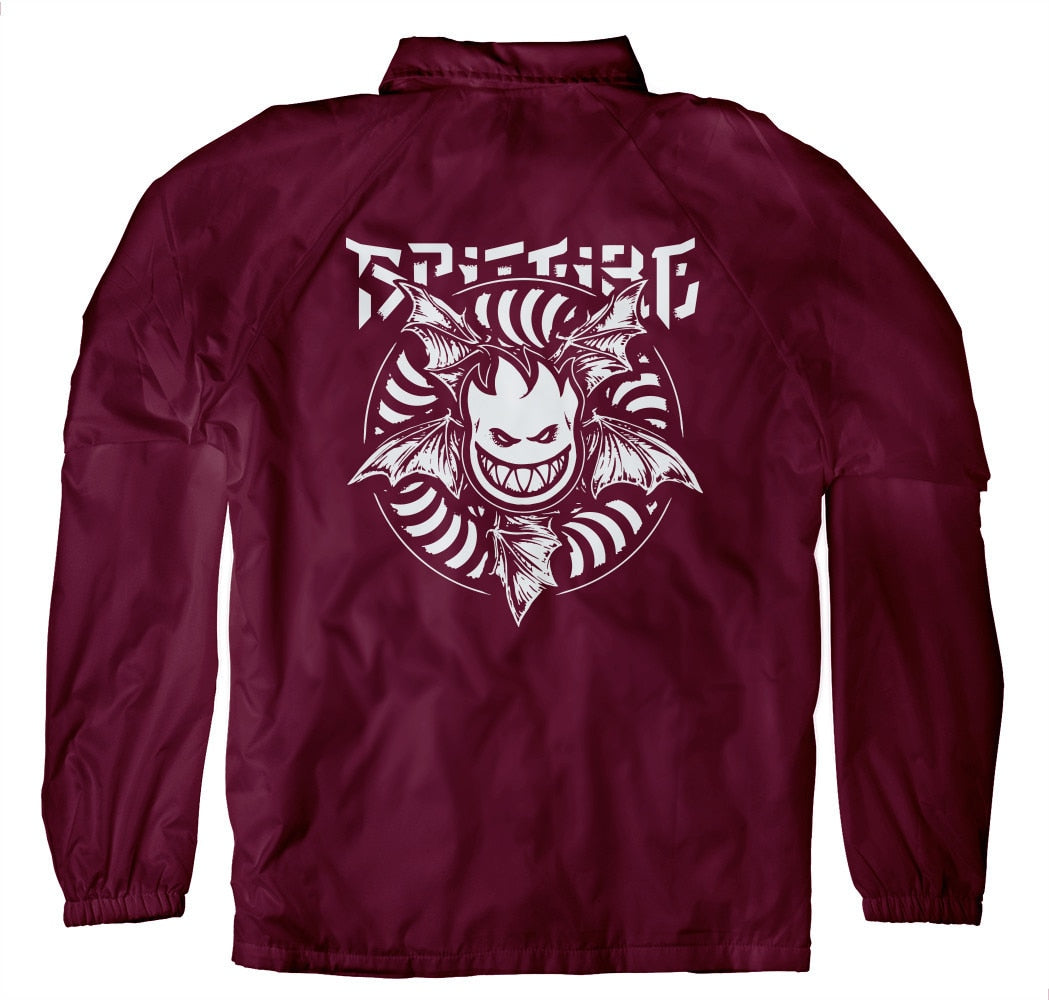 Spitfire Nocturnus Coaches Jacket - Maroon/White