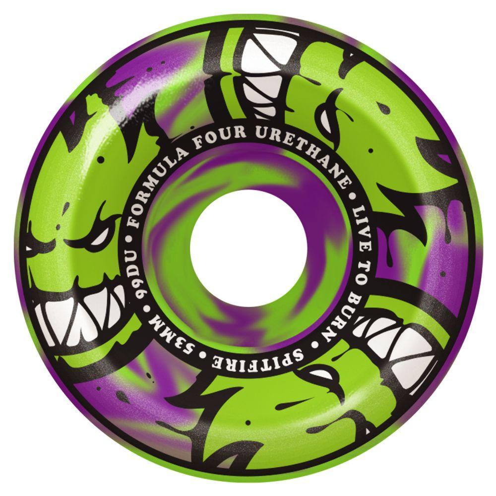 Spitfire Formula Four 99D Afterburners Green/Purple Swirl Conical Full